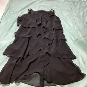 Tessa Signature Black Chiffon Ladies Dress